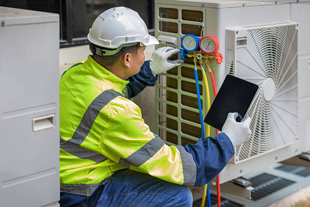 Professional Hvac technician working in Newcastle, OK